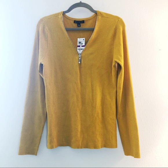 INC International Concepts Rib-Trim Side-Zip Cozy Sweater Size XXLarge
